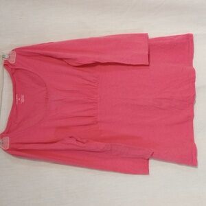 Madison Pink Tee 3/4 length sleeves Size S